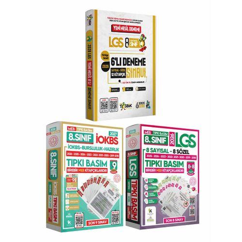 2026 8 Sınıf LGS-İOKBS Tıpkı Basım ve ÖZGÜN Yeni Nesil Deneme Seti 23lü(9+8+6) ALTIN PAKET TG Çözüm