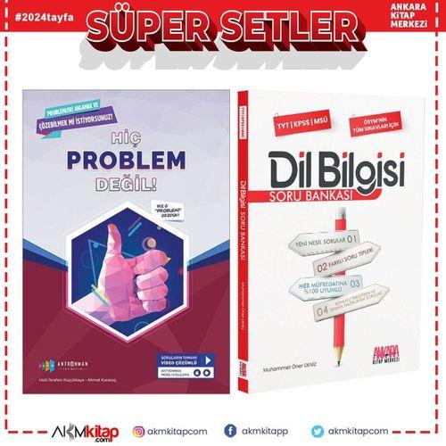 Antrenmanlarla Hiç Problem Değil ve AKM Dil Bilgisi Soru Bankası Seti 2 Kitap