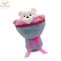 Sevgi Buketi Peluş Ayıcıklı Peluş Çiçek Buketi 40 cm