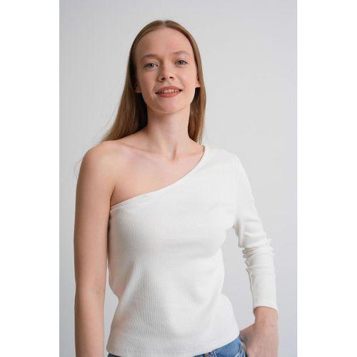 ALEXANDERGARDI Fitilli Tek Kol Detaylı Kadın Bluz