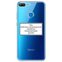 Huawei Honor 9 Lite Kılıf HD Yazı Baskılı Silikon Arka Kapak - Yazı 5
