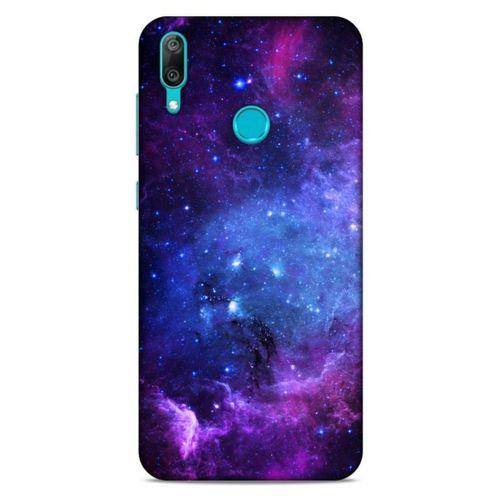 Huawei Y7 2019 Uyumlu Kılıf Mor Delisi (6) Silikon Kılıf Yıldızlar