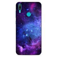 Huawei Y7 2019 Uyumlu Kılıf Mor Delisi (6) Silikon Kılıf Yıldızlar