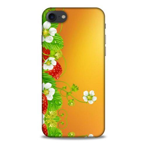 Lopard Apple Iphone 8 Uyumlu Kılıf Bahar (21) Koruyucu Kapak Çilek Ağacı