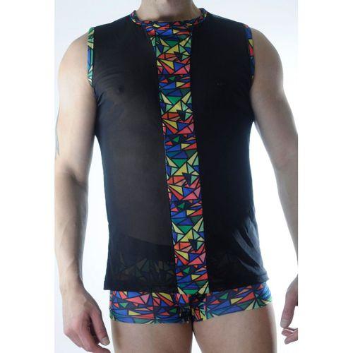 Erkek Transparan Renki Atlet Boxer Takımı