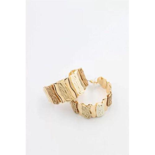 Hasır Halka Küpe - ÇOK RENKLİ