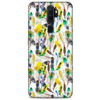 Oppo A5 2020 Kılıf Desenli Özel Seri Tüyler (5) Koruma Kabı