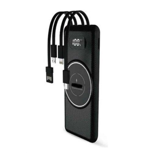 Wireless Powerbank 10000 Mah Led Ekranlı Dahili Kablolu Hızlı Şarj