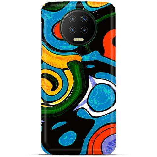 Lopard İnfinix Note 7 Uyumlu Kılıf Soyut Sanat (24) Desenli Darbe Emici Kılıf