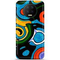Lopard İnfinix Note 7 Uyumlu Kılıf Soyut Sanat (24) Desenli Darbe Emici Kılıf