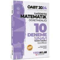 2024 ÖABT İlköğretim Matematik Öğretmenliği Tamamı Çözümlü 10 Deneme Sınavı Yediiklim Yayınları