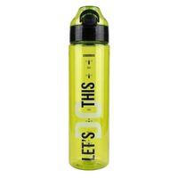 NOKİ SU MATARASI TRİTAN AUTO KAPAK SOFT TOUCH ASKILI 630 ml ( YEŞİL )