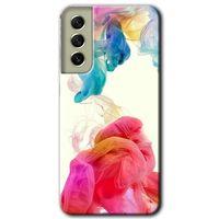 Galaxy S21 FE Kılıf HD Desen Baskılı Arka Kapak - Gökkuşağı Color