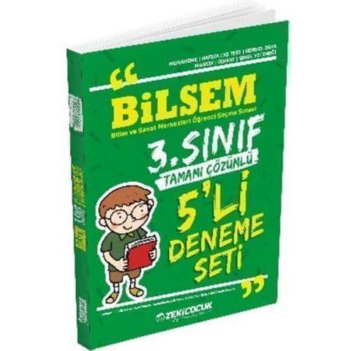 3.Sınıf Bilsem Tamamı Çözümlü 5 li Deneme Seti Zeki Çocuk