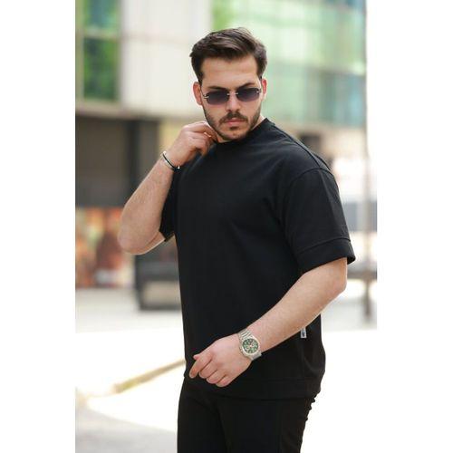 Erkek Basic Oversize Double Face Kumaş Kısa Kollu Tshirt