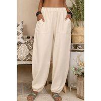 Kadın Yüksek Bel Cep Detaylı Pantolon