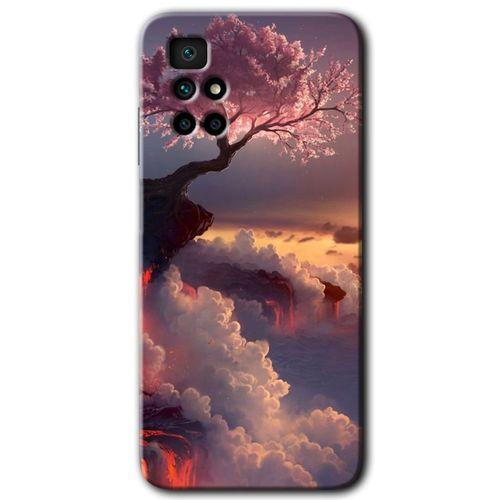 Redmi 10 Kılıf HD Desen Baskılı Arka Kapak - Uçurumdaki Hayat + Kırılmaz Cam