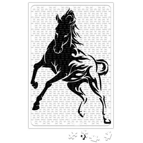 Horse Tattoo 4 Preto Puzzle 240 Parça Yapboz