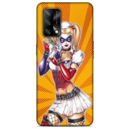 Oppo A74 4G Uyumlu Kılıf Harley Quinn (42) Rugged Armor Kılıf Mandalina