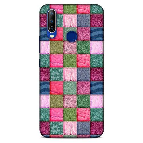 General Mobile GM 10 Kılıf Patchwork (35) Fit Design Kılıf Toz Pembe Lacivert