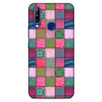 General Mobile GM 10 Kılıf Patchwork (35) Fit Design Kılıf Toz Pembe Lacivert