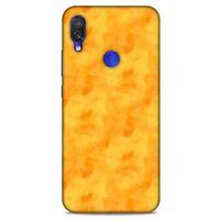 Mermer Desenli (10) Tema Full Koruma Kılıfı Turuncu Xiaomi Redmi Note 7 Pro Kılıf