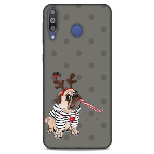 Animax Boynuzlu Pug Samsung Galaxy M30 Kılıf Desenli Silikon