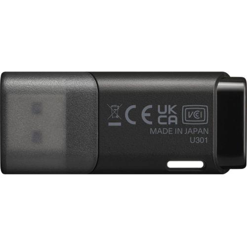 KIOXIA U301K 128GB USB 3.2 Gen1 TransMemory Flash Disk (Siyah)