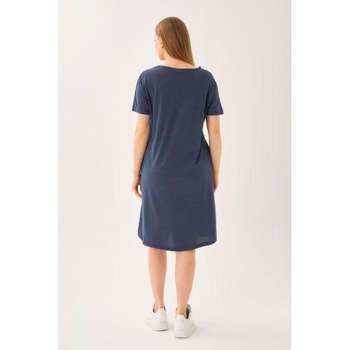 ALEXANDERGARDI CEPLİ BİSİKLET YAKA ELBİSE (B23-45700)