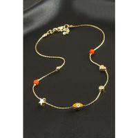 Nazar Mineli Zincir Şans Kolye