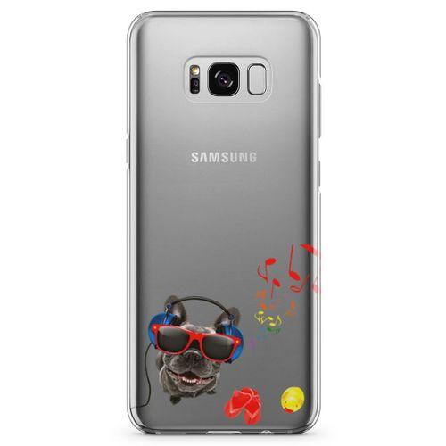 Samsung Galaxy S8 Kılıf Entel Köpek Arka Kapak Koruma Desenli Full Koruyucu