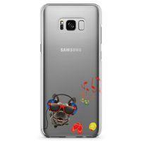 Samsung Galaxy S8 Kılıf Entel Köpek Arka Kapak Koruma Desenli Full Koruyucu