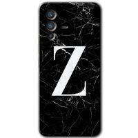 Vivo V23 5G Kılıf HD Desen Baskılı Arka Kapak - Siyah Mermer Desenli Z Harfi + Kırılmaz Cam