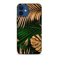 Lopard Apple iPhone 12 Mini Uyumlu Kılıf Bahar (6) Silikon Kılıf Altın Yapraklar