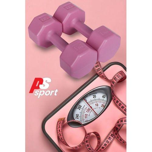 Psspor 2 Adet 3kg Pembe Renk Dambıl Seti 2 Adet 3kg Gönderim Yapılmaktadır