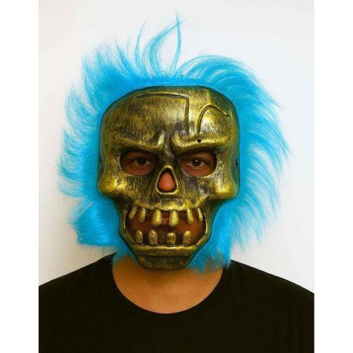 Eğitici Oyuncak Wild Skull - Bakır Kafatası Turkuaz Saçlı İskelet Maske