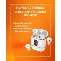 Çift Kulaklıklı Bluetooth Kulaklık – 4 Adet, Anc-enc, Şarj Kutulu, Dijital Göstergeli