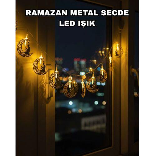 Dekoratif Ramazan Ay Işığı Secde Eden Adam Figürlü