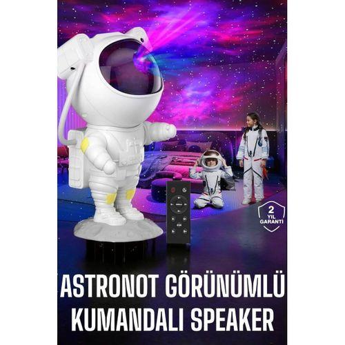 Çocuklara Özel Projeksiyon Astronot Lamba Speaker Sevimli