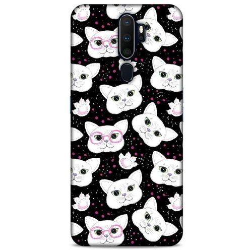 Lopard Oppo A5 2020 Uyumlu Kılıf Kediler (30) Silicone Case Patiler