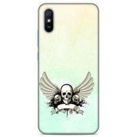 Lopard Xiaomi Redmi 9A Uyumlu Kılıf Tattoo's (8) Baskılı Kılıf Yeşil Beyaz