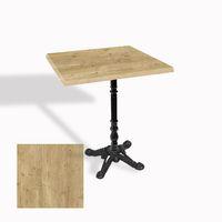 Dockers Çipa 1004 Döküm Ayak Kare Masa 80X80 cm - (Werzalit, Wermodin ve Allzalit Tabla) - Avalone Pine