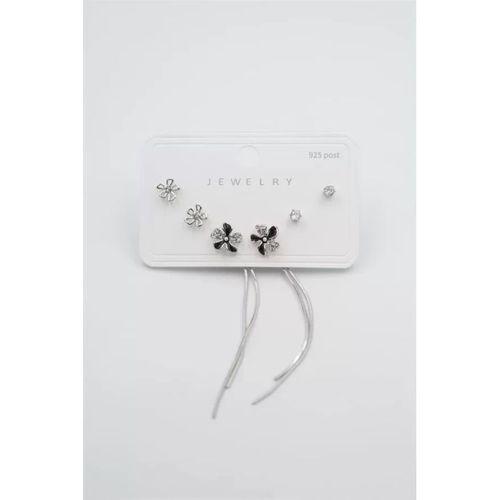 Çoklu Set Küpe - Gümüş