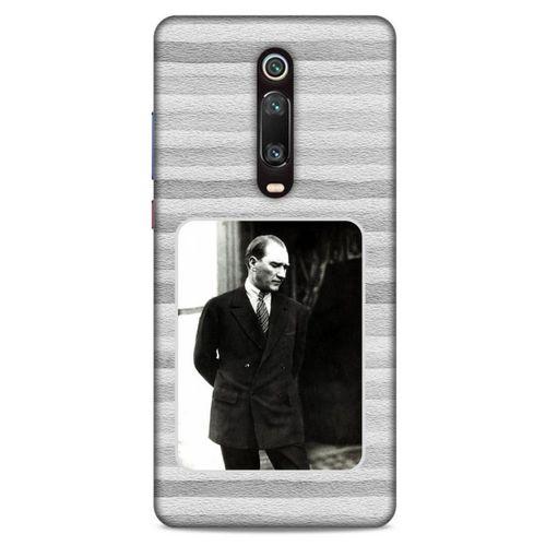 Xiaomi Redmi K20 Pro Kılıf Atatürk (36) Glitter Kılıf Gri Kumlar
