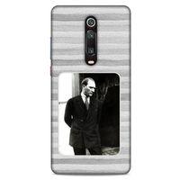 Xiaomi Redmi K20 Pro Kılıf Atatürk (36) Glitter Kılıf Gri Kumlar