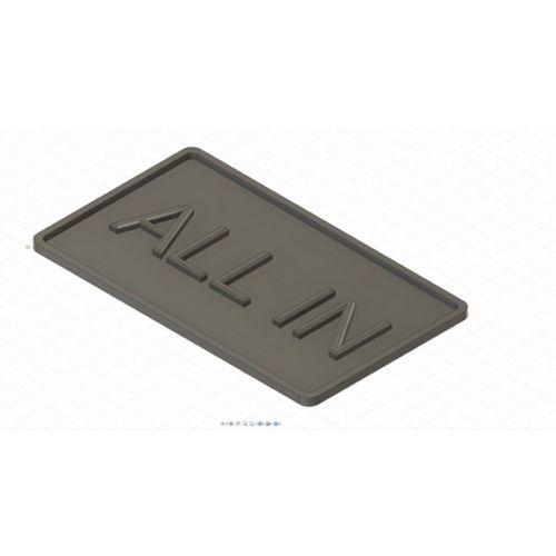 Poker Tümü İçin Plak (Bu ürün Sadece Plastik parçadır - Almadan Önce Soru Sorabilirsiniz)