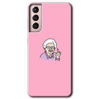Potkal Hediye Fabrikası Samsung Galaxy S21 Kılıf HD Desen Baskılı Arka Kapak - Bad Grandmother