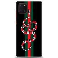 Samsung Galaxy A81 / Note 10 Lite Kılıf HD Baskılı Kılıf - Kırmızı Yeşil Yılan + Tam Ekran Koruyucu