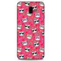 Lopard Samsung Galaxy J6 Plus Uyumlu Kılıf Kediler (29) Arka Koruma Kılıfı Sevimli