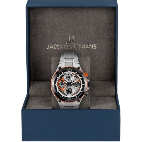 Jacques Lemans Manchester JL.1-2150E Quartz Çelik Gri 10 ATM 44 mm Erkek Kol Saati